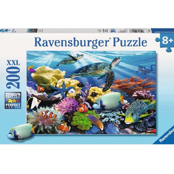 New sealed Ravensburger 200XXL Puzzle-Ocean Turtles - Picture 1 of 16